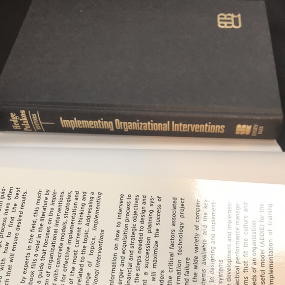 Implementing Organizational Interventions. Hard Cover Book - Picture 10 of 10